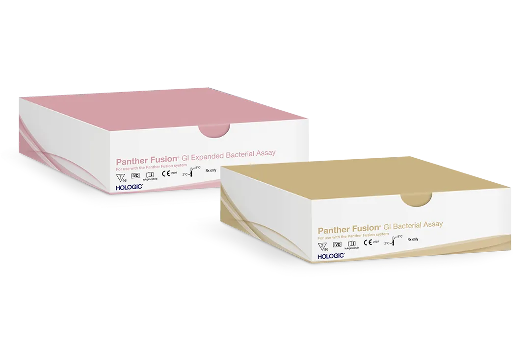 Two boxes of Panther Fusion GI Assays